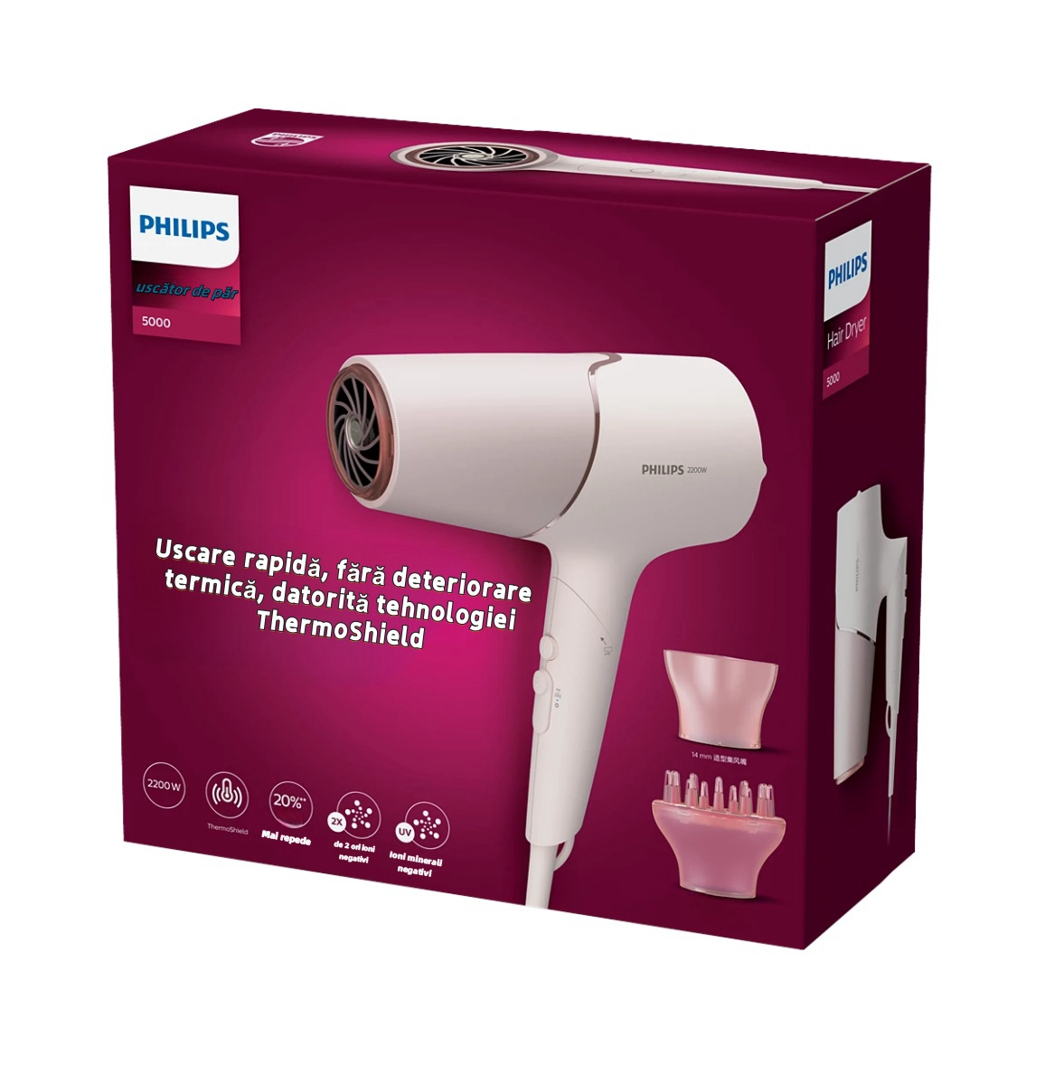 Uscător de păr Philips 5000 series BHD538/05